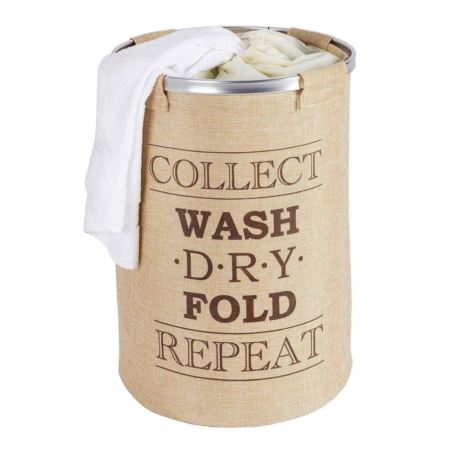 Wenko Laundry Basket 68 L Ringo Beige