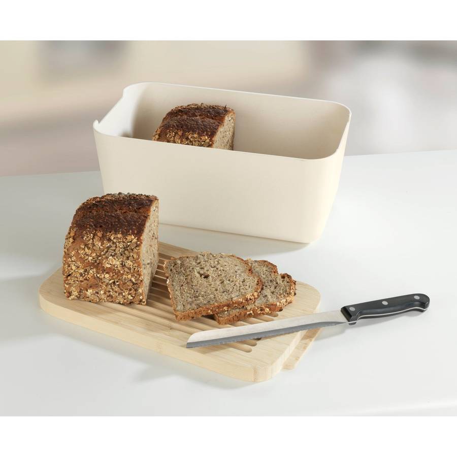 Derry Bread Box Bamboo Lid & Integrated Cutting Board