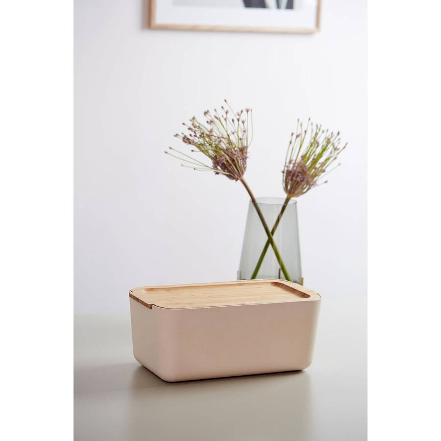 Derry Bread Box Bamboo Lid & Integrated Cutting Board