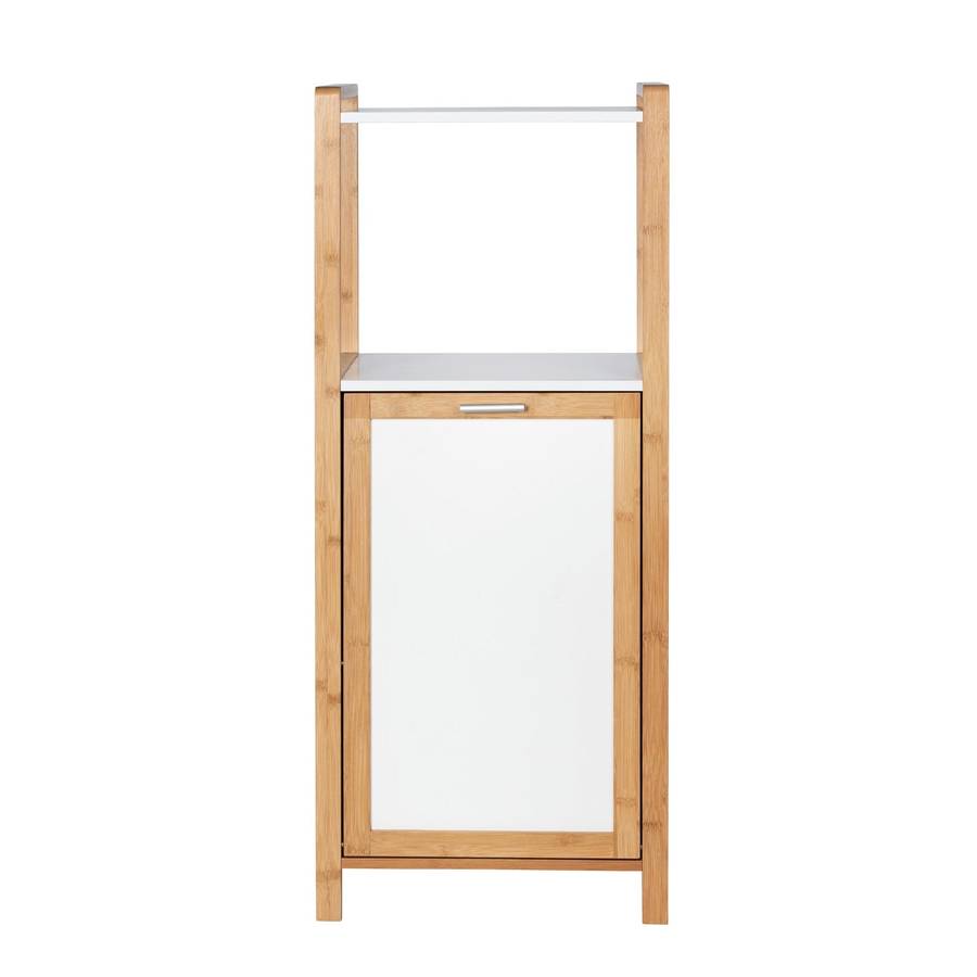 Wenko Shelf Unit W/ Laundry Basket Finja Bamboo