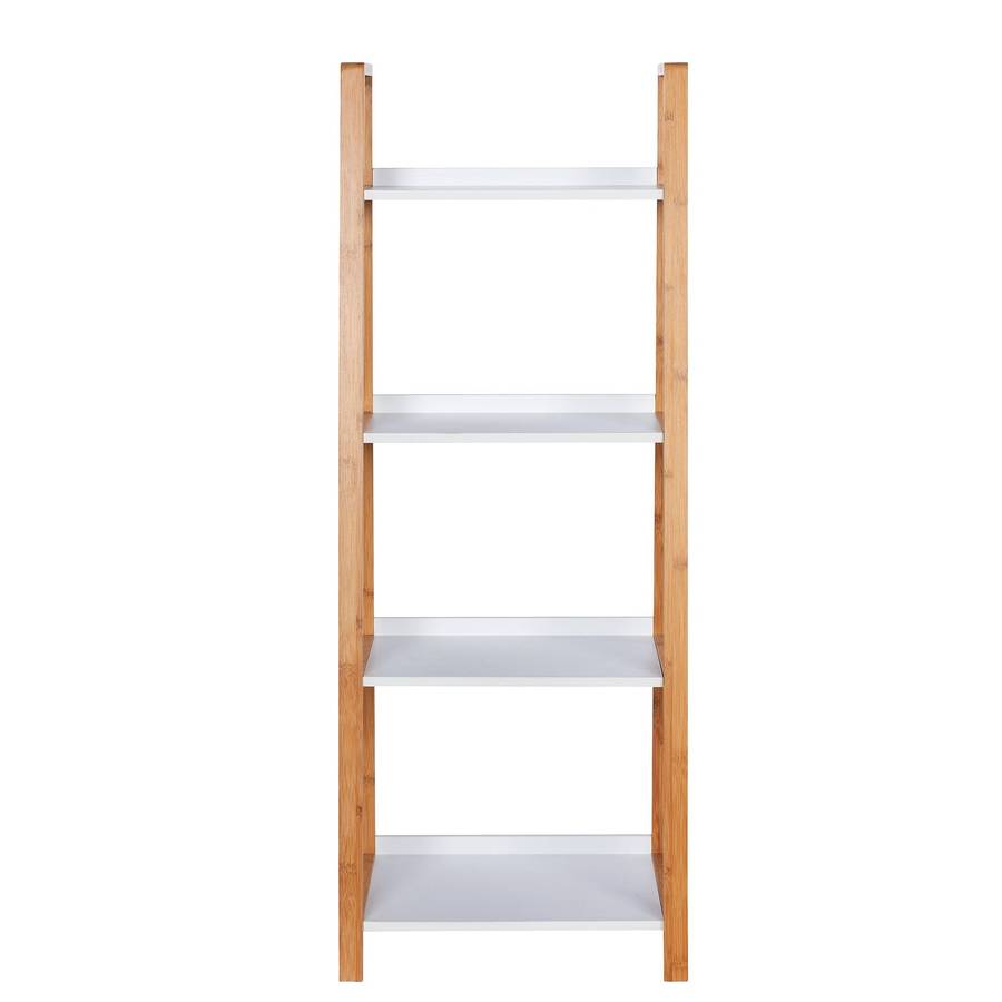 Wenko 4 Tier Shelving Unit Finja Bamboo