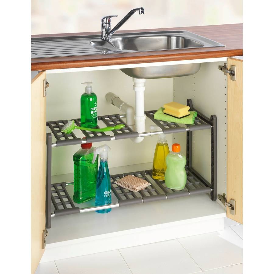 Under Sink In Cabinet Storage Adjustable