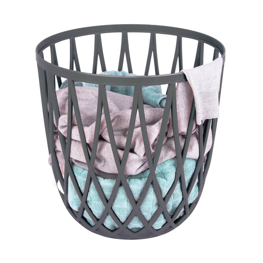 Wenko Bathroom Stool / Laundry Basket Omio Anthracite