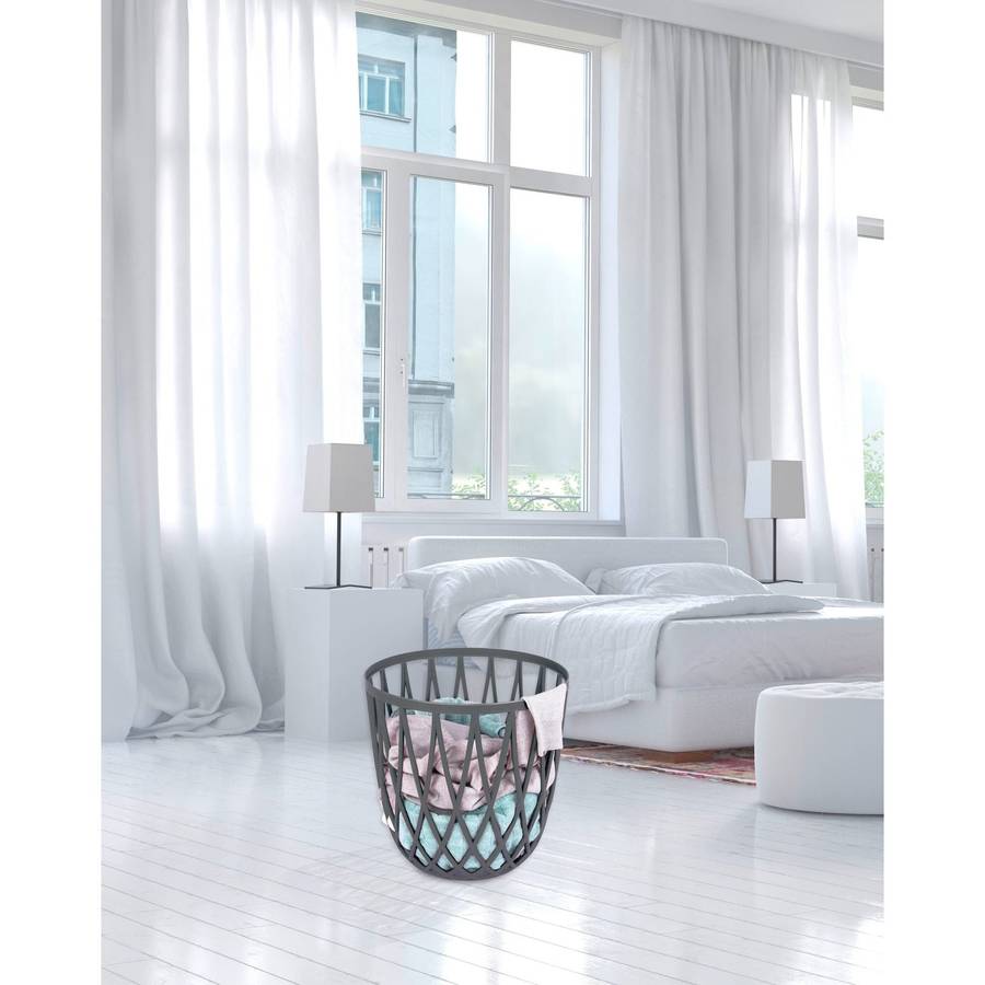Wenko Bathroom Stool / Laundry Basket Omio Anthracite