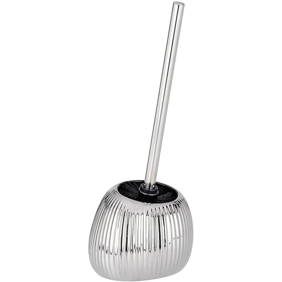Wenko Toilet Brush Polaris Range Silver Riff Ceramic
