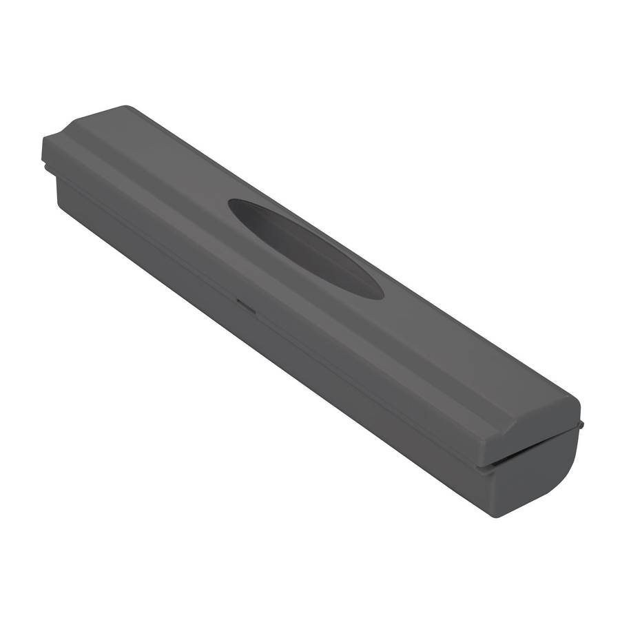 Wenko Foil / Cling Wrap Dispenser Cutter 1 Click Charcoal