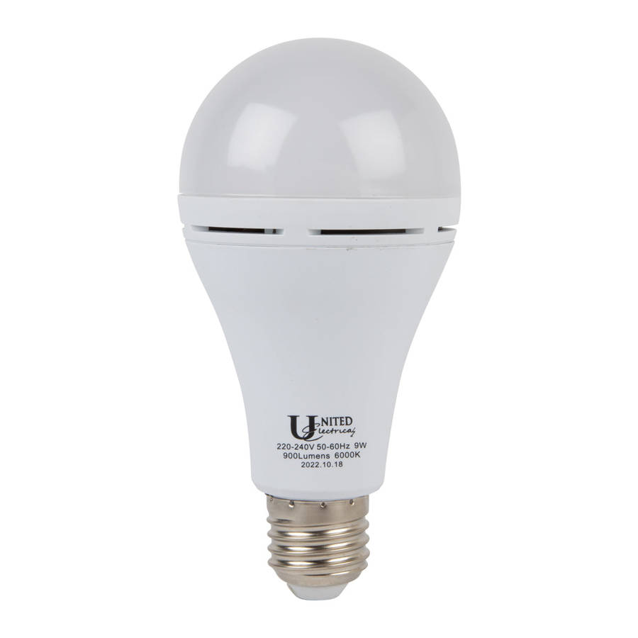 United Electrical Globe Rechargeable Es 9 W