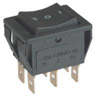 Rocker Switch Dpdt On Off On 26x21mm B10202 *A*
