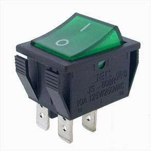 Rocker Switch Dpst 27x22 Gr No C B12912 Fx Gr 220 V