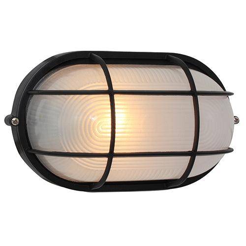 Oval Large Grid Bulkhead 280mm Black