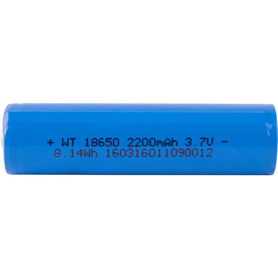 Tork Craft Battery 18650 Lithium 2200 Mah Rechargeable Carded 1 Pc