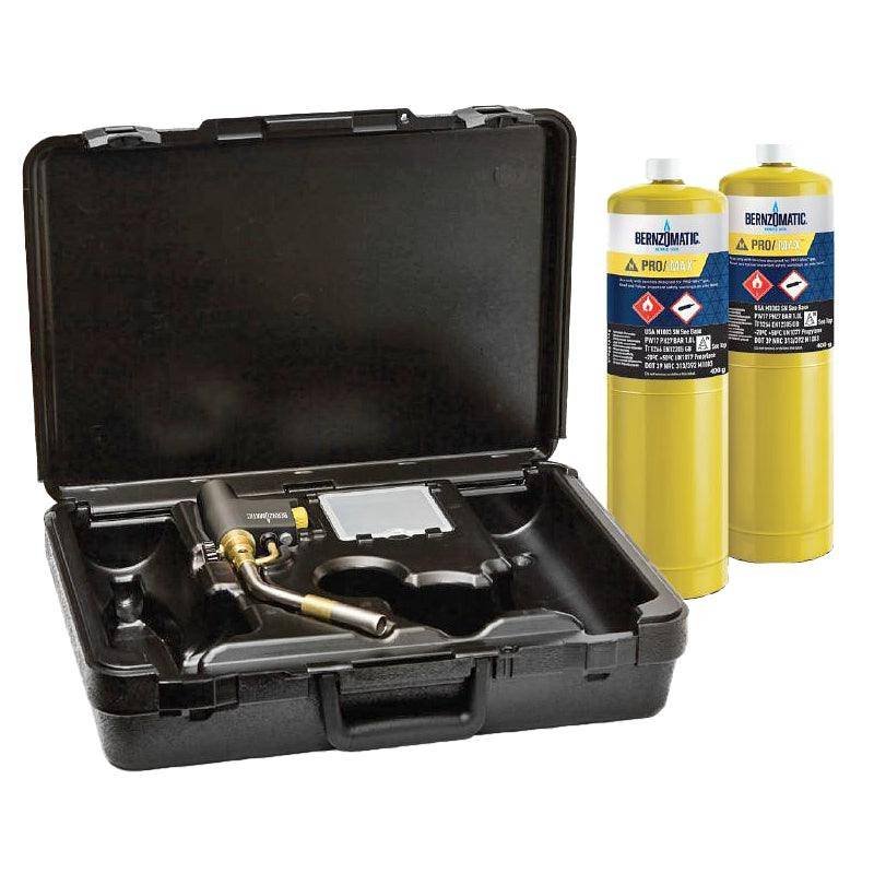 Bernzomatic 379726 Bernzomatic Max Heat Torch Kit With 2 Pro Max Cylinders Bmc