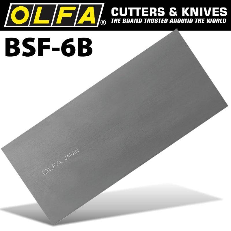 Olfa Olfa Scraper Blades Extra Heavy Duty X6 For Bsr200&Bsr300 100 Mmx0.45 Mm