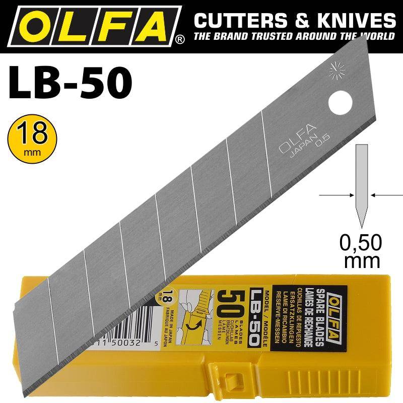 Olfa Olfa Blades Lb 50 50/Pack 18 Mm