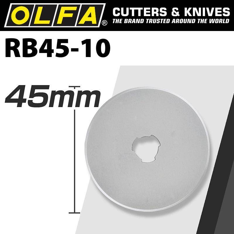 Olfa Olfa Blades Rotary Rb45 10 10/Pack 45 Mm