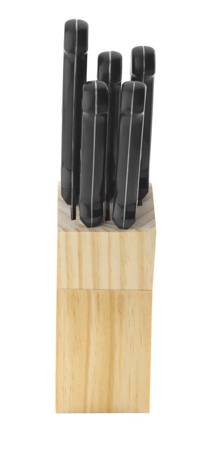 Casa 5 Pc Knife Set & Wooden Block  Torino