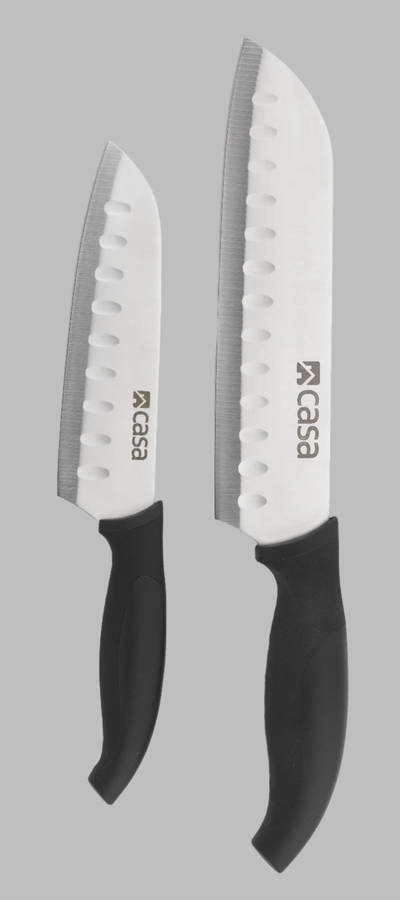 2 Pc Santoku Knife Set Napoli