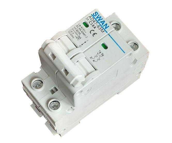 Circuit Breaker 3 Ka C Curve 2 P 16 A Cb Ad47 M 3216