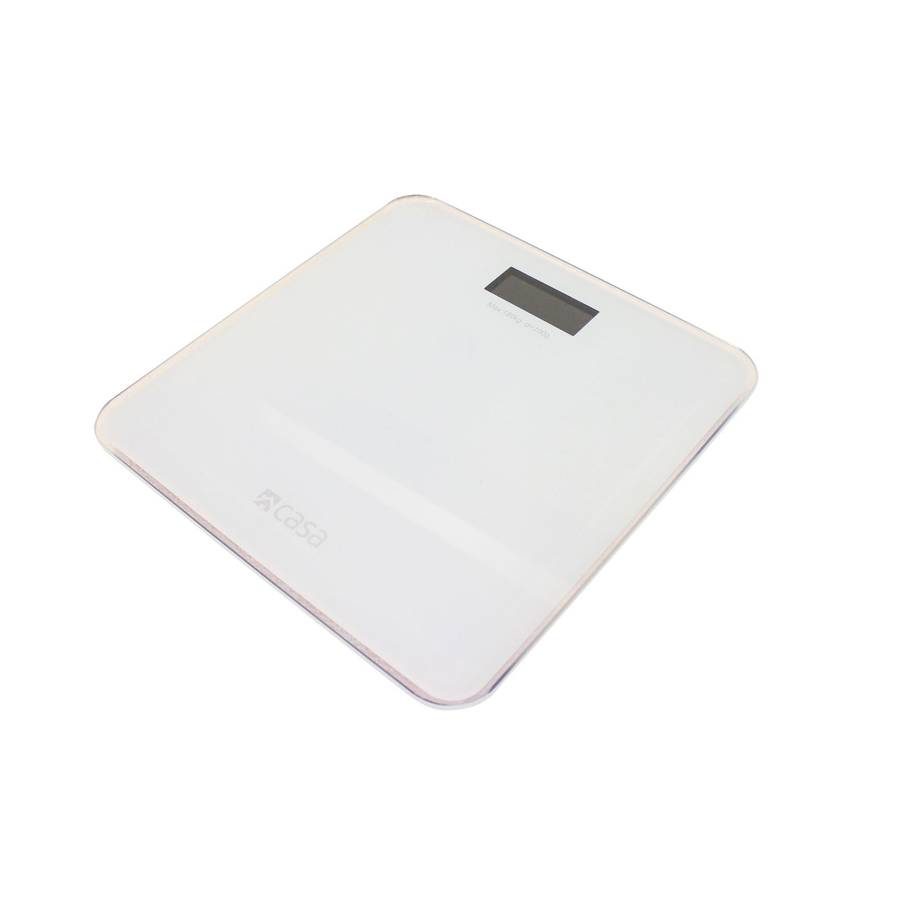 Casa Electronic Bathroom Glass Scale Solid Rounded Corners