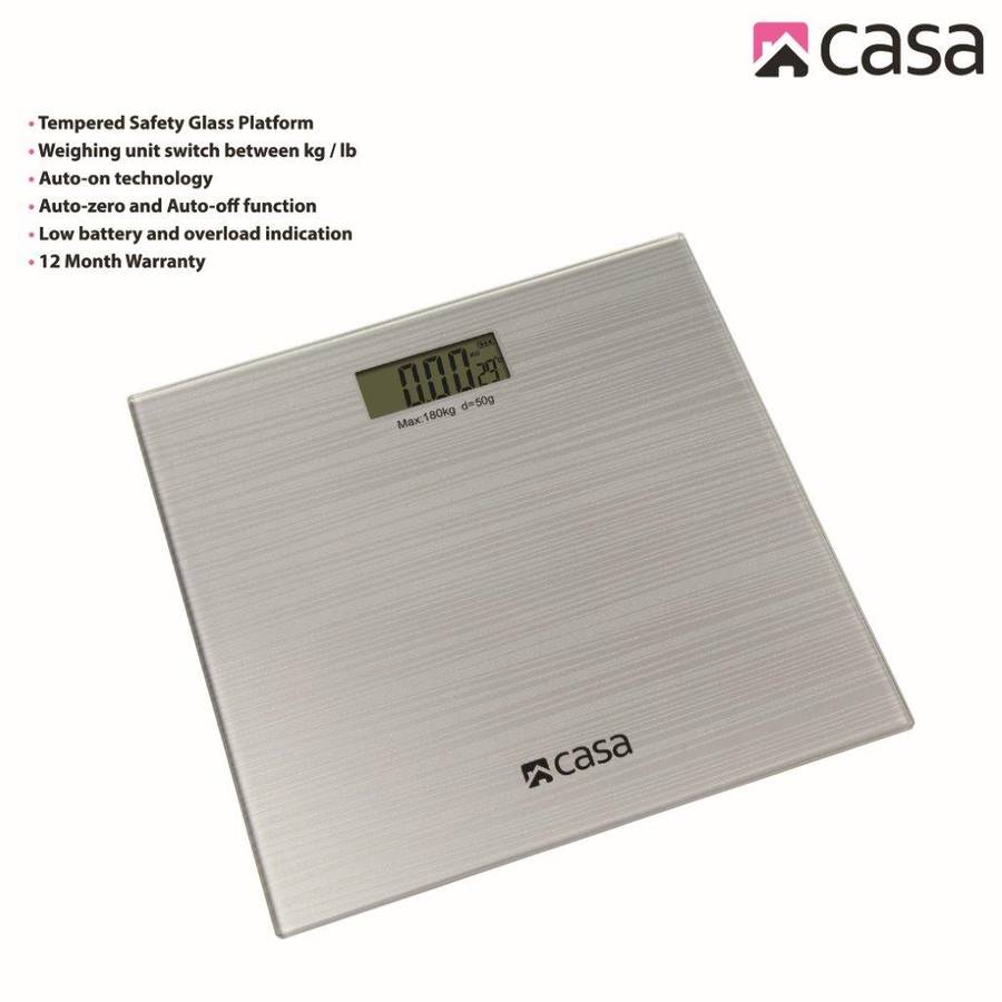 Casa Electronic Bathroom Glass Scale Sparkle
