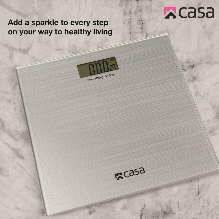 Casa Electronic Bathroom Glass Scale Sparkle