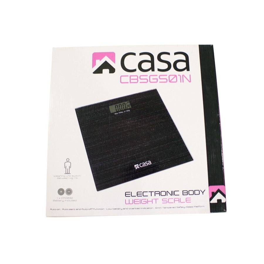 Casa Electronic Bathroom Glass Scale Sparkle