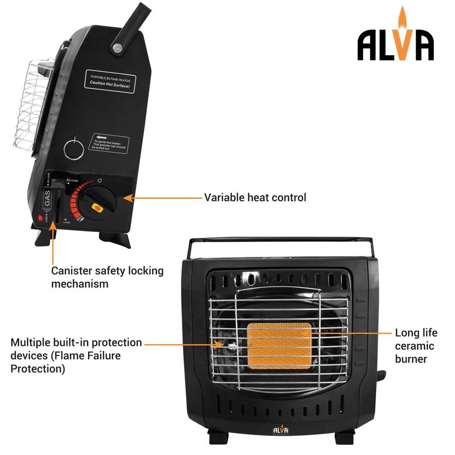 Alva Outdoor Butane Canister Mini Heater