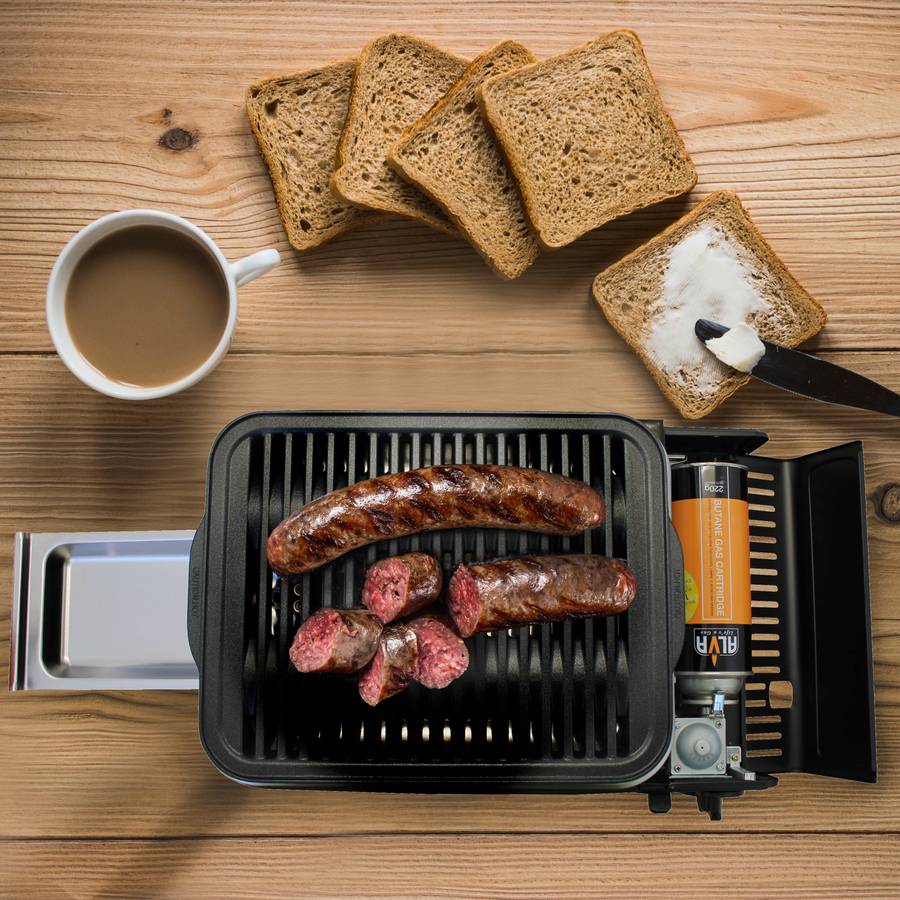 Alva Butane Gas Canister Mini Bbq Cooker Stove + Carry Case