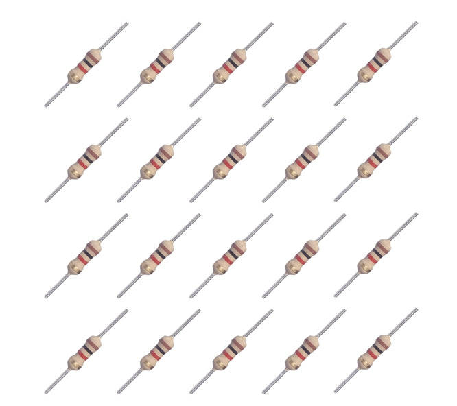 Resistor 1/4 W Round C/F 5% 4 M7 1 K/Box Cf25 4 M7 J T/B