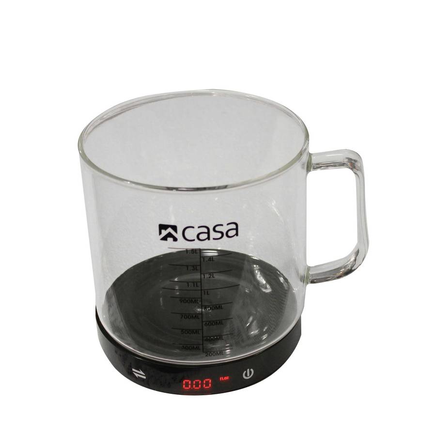 Casa Kitchen Digital Scale With Glass Measuring Jug