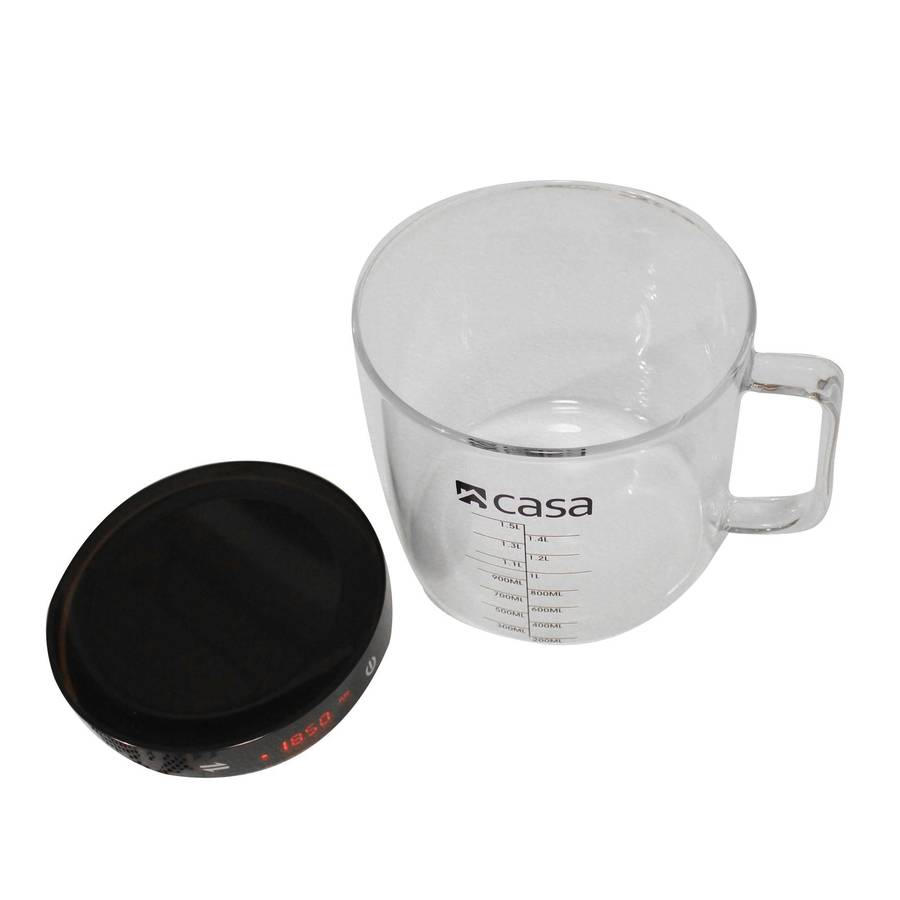 Casa Kitchen Digital Scale With Glass Measuring Jug
