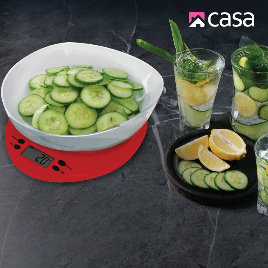 Casa Kitchen Digital Scale With Clear Bowl