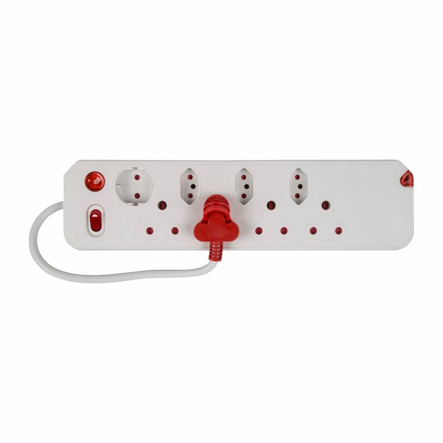 Multiplug 8 Way Surge White E Mate
