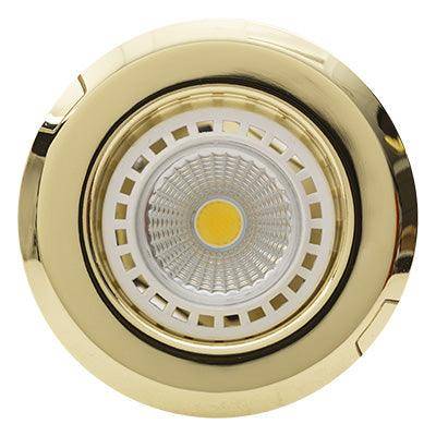 Straight D/Light 85mm Dia Polished Brass