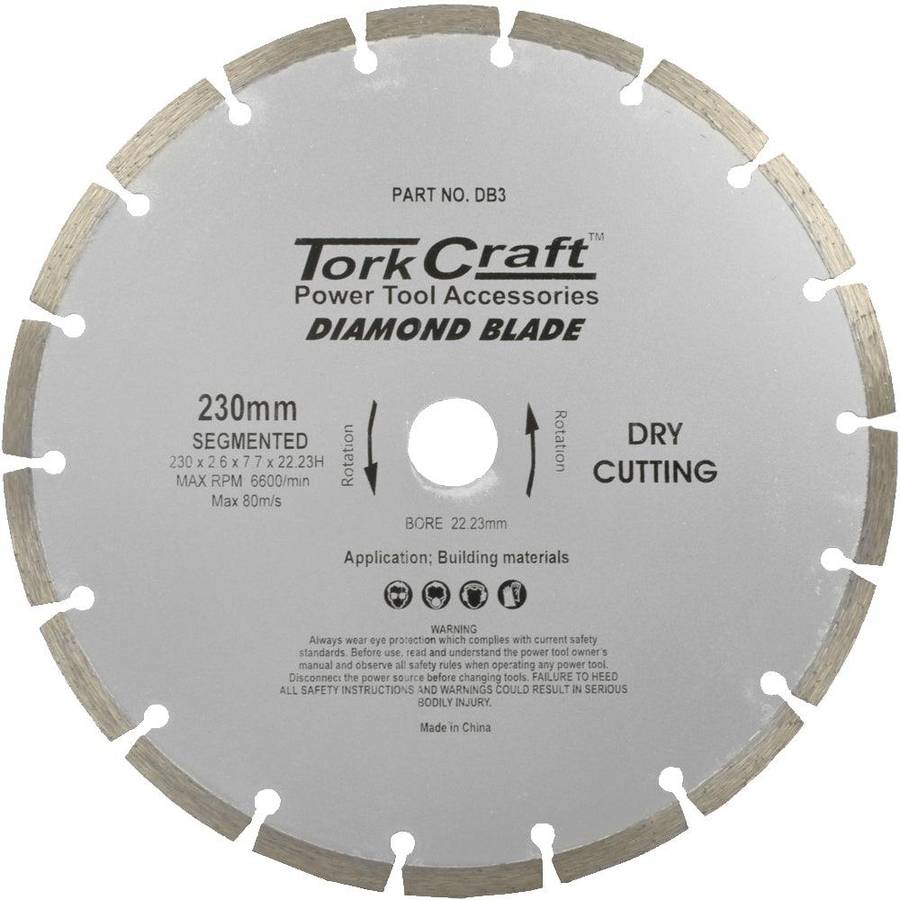 Tork Craft Diamond Blade Segmented 230 Mm