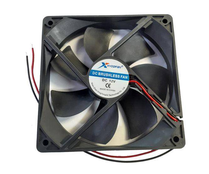 12 Vdc Axial Fan 120sqx25mm Bal 108 Cfm Dc12025 12 Bl
