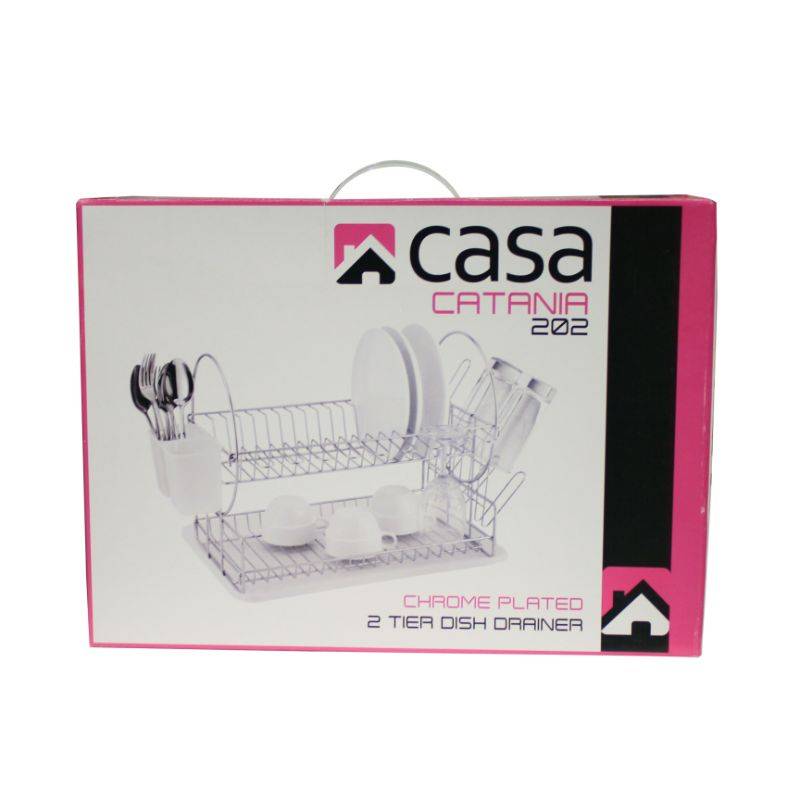 Casa Dish Drainer 2 Tier Catania 202 Chrome Plated