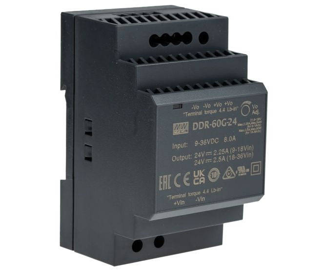 Dc Dc Converter D/R I=12/24 O=12 Vdc 5 A Ddr 60 G 12