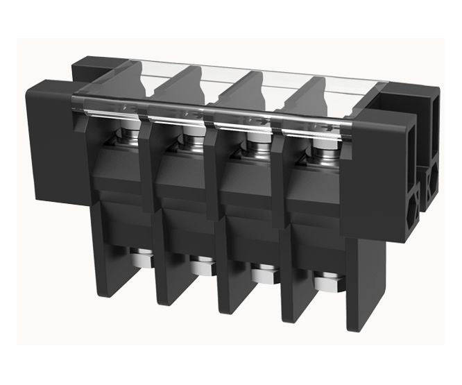 Hi Current Barrier Block 75 A 4 W P/Mnt W/Clear Cover Dg75 A 04 P 13 00 A(h)