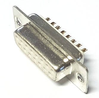 Socket D Sub 15 W Panel Mnt Solder Str Metal Db 15 S