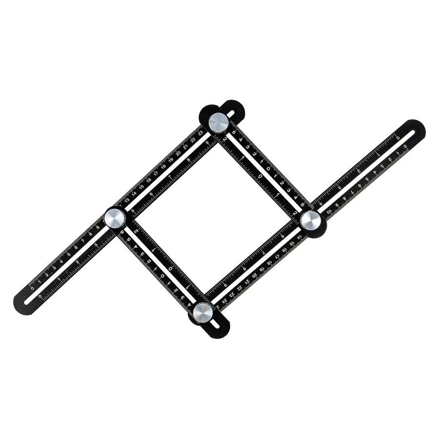 D Tech Alum Multi Angle Ruler 500 Mm Four Fold