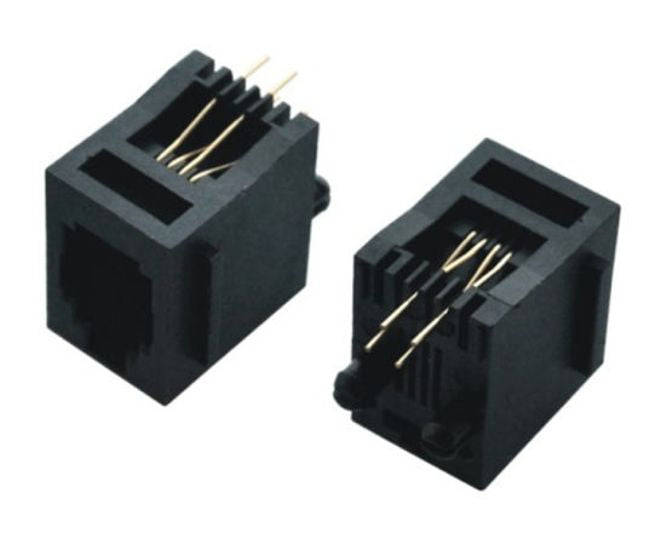 Mod Socket Rj11 Pcb Str 4 C/4 P 4 Contact Dy123 4 P4 C