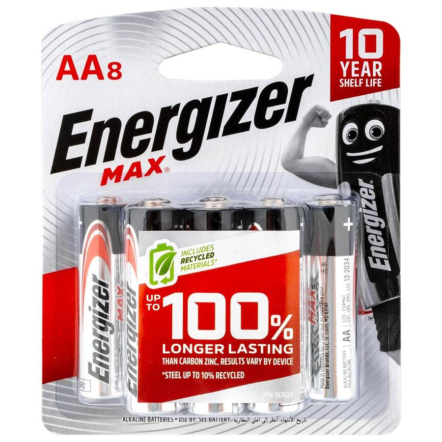 Energizer Energizer Max: Aa 8 Pack (Moq 12