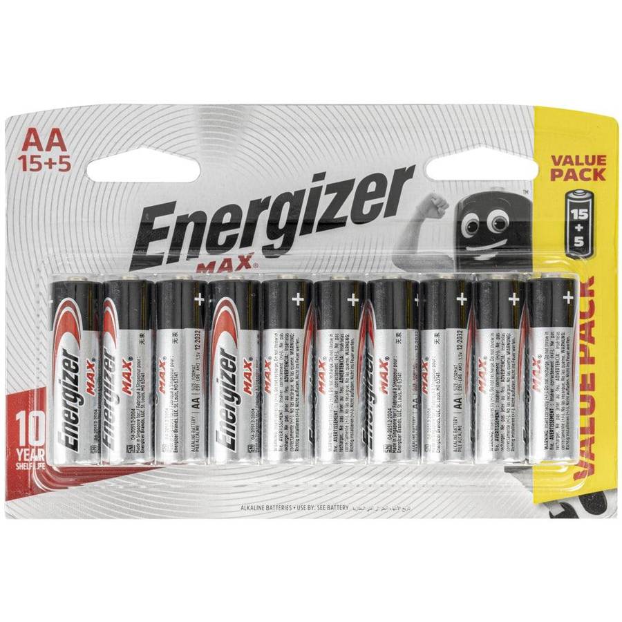 Energizer Energizer Max: Aa 15+5 Free Pack (Moq 10)