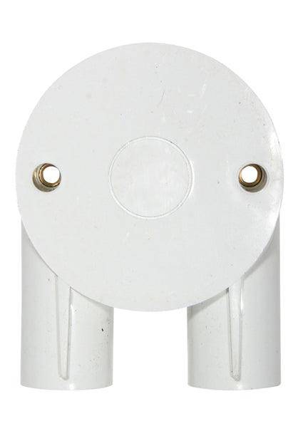 Pvc Box 2 Way 20mm U Single Pack
