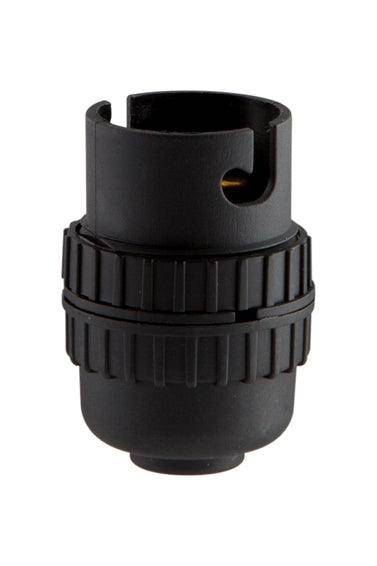 Lampholder B22 Nylon Black 10mm Loose