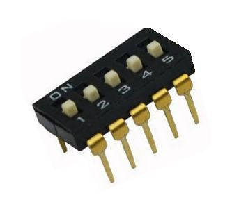 Dip Switch 5 Pole 100m A L/Pro Eah105 E99 *D*