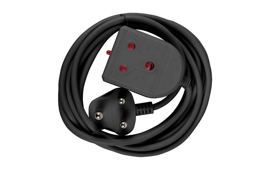 Extension Lead 16 A 3 M Black E/Mate