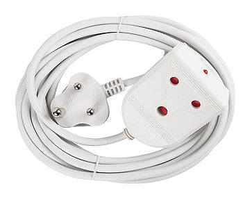 Extension Lead 16 A 5 M White E/Mate