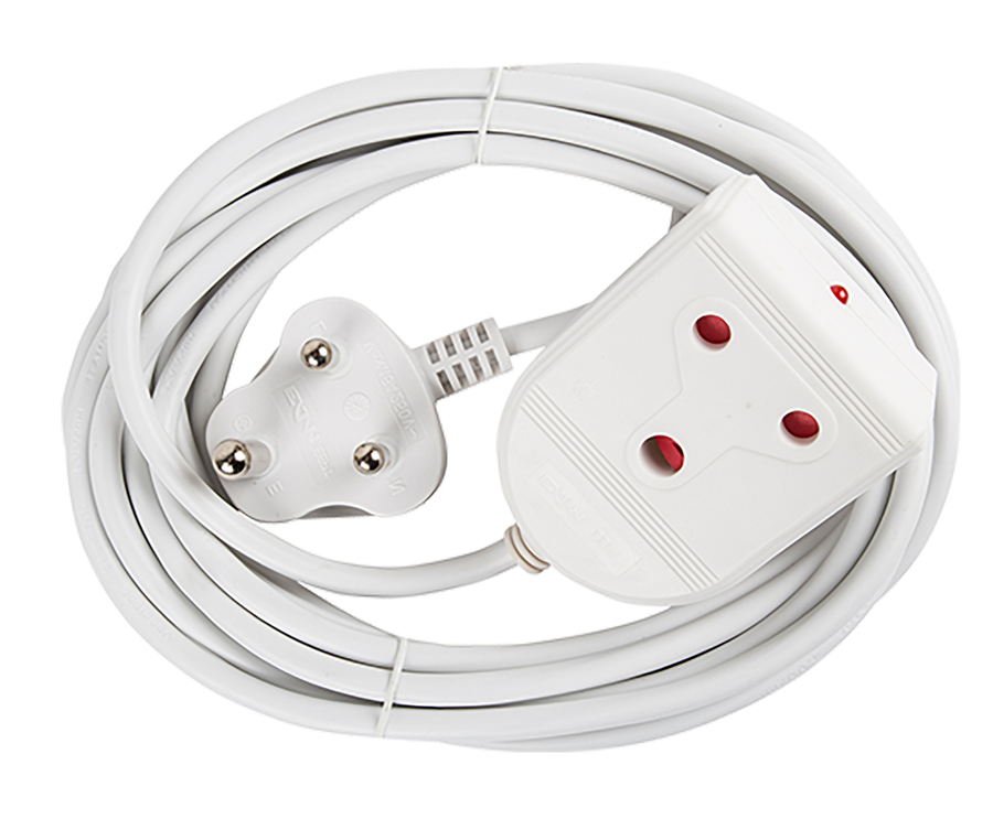 Extension Lead 16 A 5 M White E/Mate